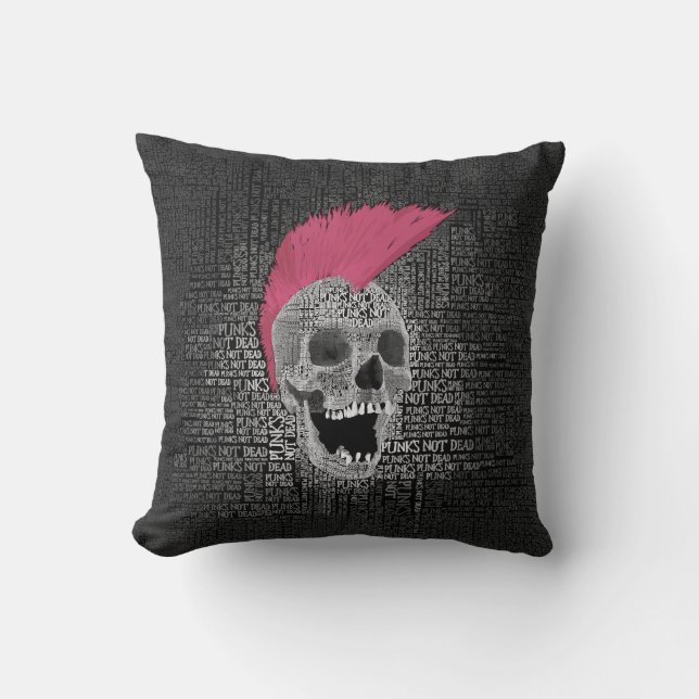 Cojín Decorativo Punk no muerto (Anverso)