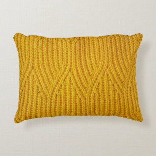 Cojín Decorativo Punto amarillo: fondo de superficie textil.