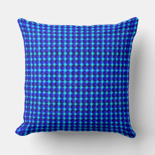 Cojín Decorativo Punto azul grande