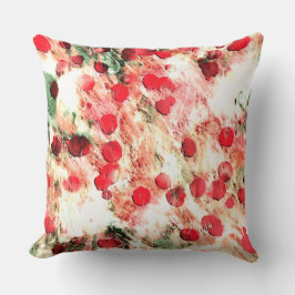 Cojín Decorativo Punto de Grunge Rosa Rojo Sucio