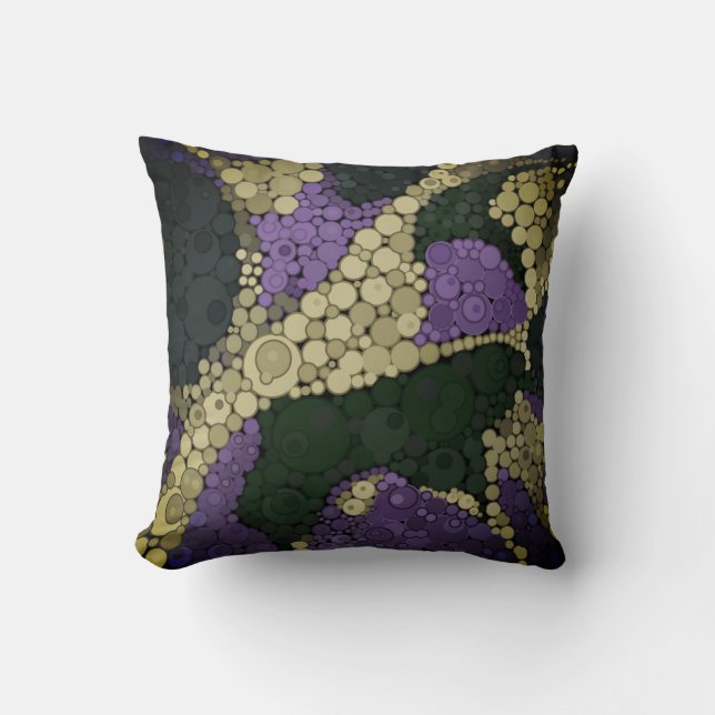 Cojín Decorativo Punto polka abstracto (Anverso)