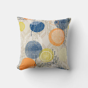 Cojín Decorativo Punto polka colorido abstracto