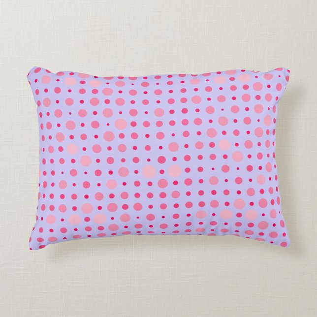 Cojín Decorativo Punto Retro Polka 01.Pink LPurple BG (Anverso)