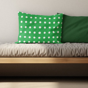 Cojín Decorativo Punto verde de lunares