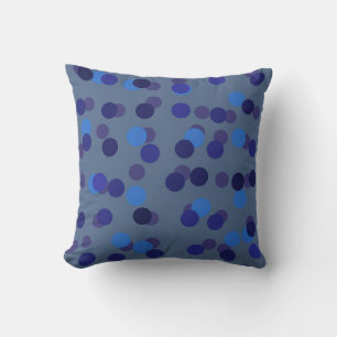 Cojín Decorativo puntos azules y morados