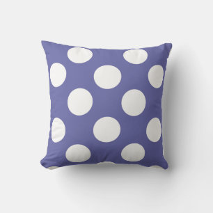 Cojín Decorativo puntos blancos morados periwinkle