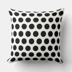 Cojín Decorativo Puntos blancos sobre fondo negro