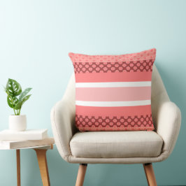 Cojín Decorativo Puntos de Coral Polka