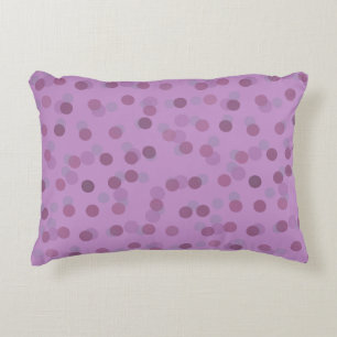 Cojín Decorativo Puntos de Lila, Púrpura y Violeta