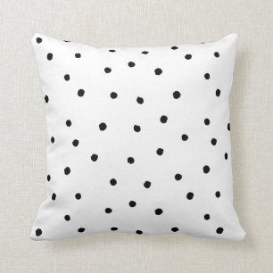 Cojín Decorativo Puntos de pincel Minimalistas Círculos blancos ne
