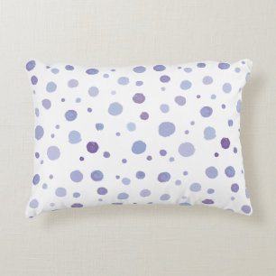 Cojín Decorativo puntos de polka pintados a mano