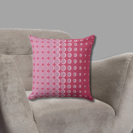 Cojín Decorativo Puntos de semitono rosado modernos