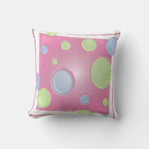 Cojín Decorativo PUNTOS dimensionales en rosado