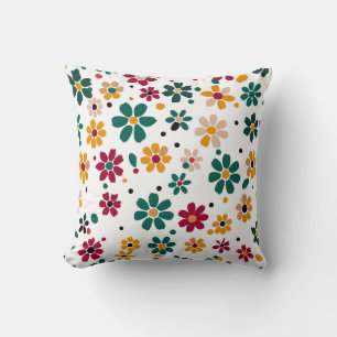 Cojín Decorativo Puntos florales caprichosos