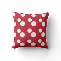 Puntos grandes de Polka Blanco | Rojo