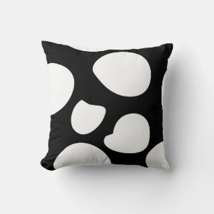 Cojín Decorativo Puntos modernos   Pillow blanco y negro