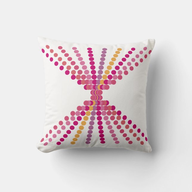 Cojín Decorativo Puntos rosados (Anverso)
