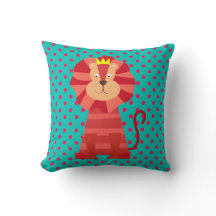 Puntos rosados profundos en Aqua Blue y Red Lion
