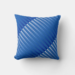 Cojín Decorativo Puntos satinados - tonos azules de acero