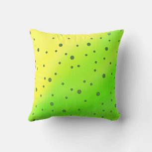 Cojín Decorativo puntos verdes amarillos