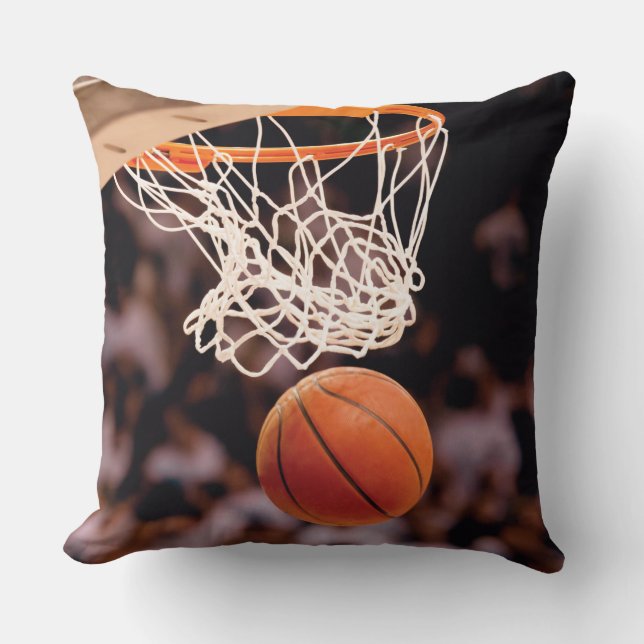 Cojín Decorativo Puntuación del baloncesto (Anverso)