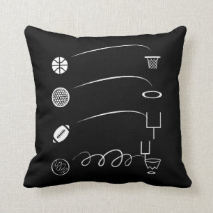 Cojín Decorativo Puntuación en la bola deportiva Técnicas de balo