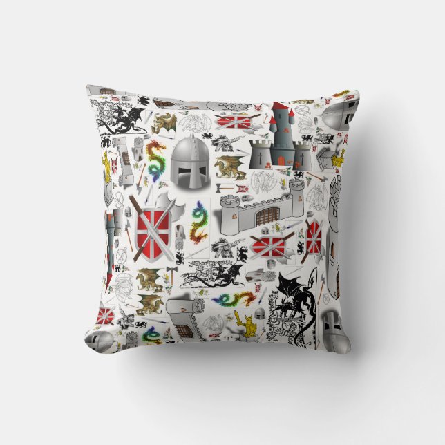 Cojín Decorativo Puré-para arriba medieval (Anverso)