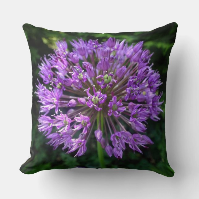 Cojín decorativo Purple Allium Close (Anverso)