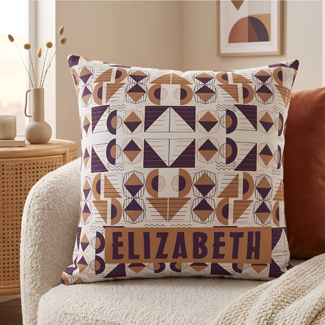 Cojín Decorativo Purple and gold Aesthetic abstract Pattern (Subido por el creador)