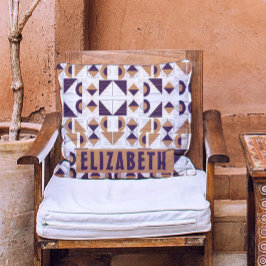 Cojín Decorativo Purple and gold Aesthetic abstract Pattern