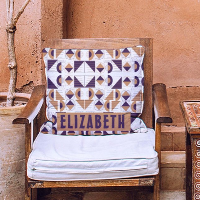 Cojín Decorativo Purple and gold Aesthetic abstract Pattern (Subido por el creador)