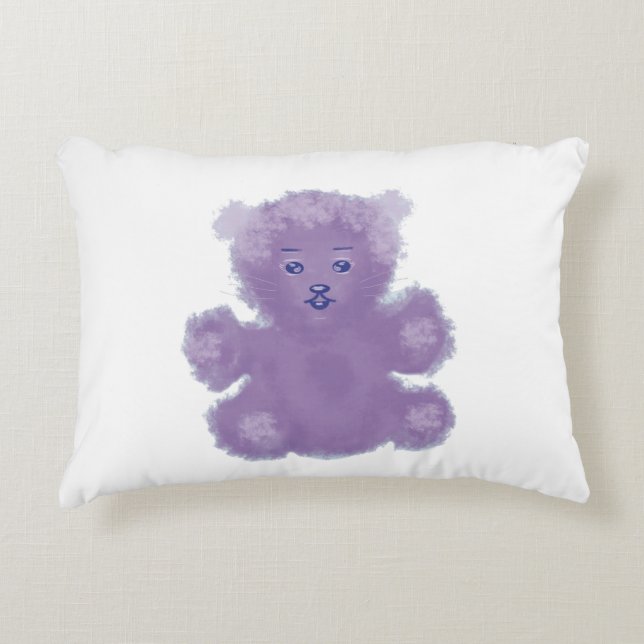 Cojín Decorativo Purple bear (Anverso)