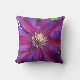 Cojín Decorativo Purple Clematis Blossom