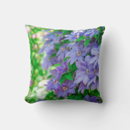 Cojín Decorativo Purple Clematis flower