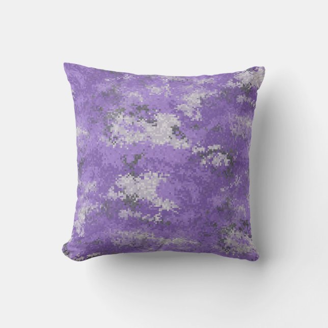 Cojín Decorativo Purple Digi Camo (Anverso)