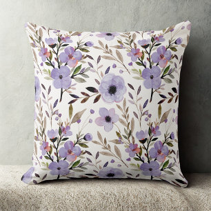 Cojín Decorativo Purple Elegant vintage estampado floral