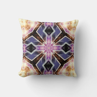 Cojín Decorativo Purple Energy Crystal Glow Cushid Geométrico