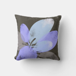 Cojín Decorativo Purple Flower Accent Pillow – Modern Floral Art Cu