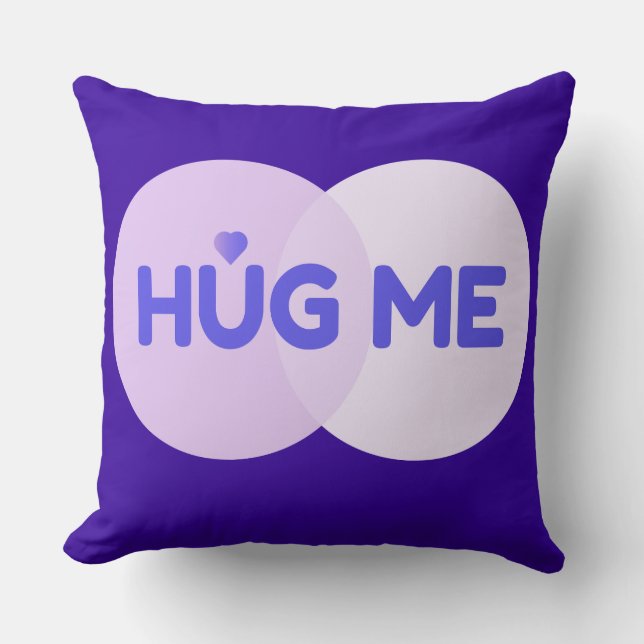Cojín decorativo Purple Hug Me (Anverso)