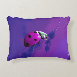 Cojín Decorativo Purple Ladybug