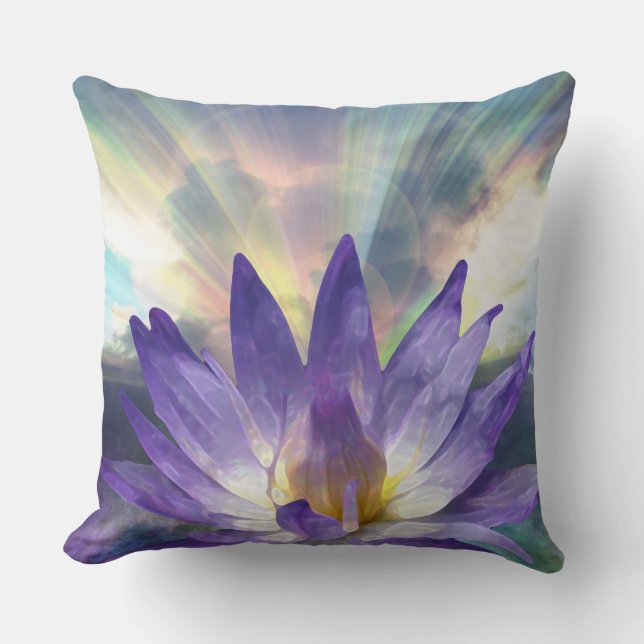 Cojín Decorativo Purple Lotus (Anverso)