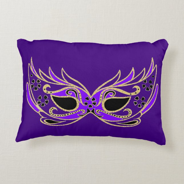 Cojín Decorativo Purple Masquerade Mask (Reverso)