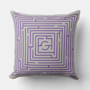 Cojín Decorativo Purple Maze
