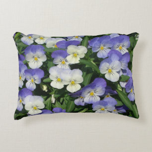 Cojín Decorativo Purple Pansies Garden Floral