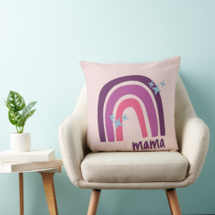 Cojín Decorativo Purple Pink Bohemian Rainbow Personalized mama