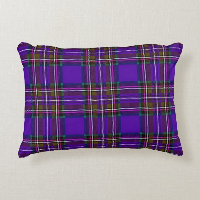 Cojín Decorativo Purple Plaid (Anverso)