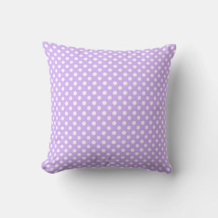 Cojín Decorativo Purple Polkadot Glam Girly Cute