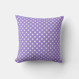 Cojín Decorativo Purple Polkadot,Modern,Throw Pillow