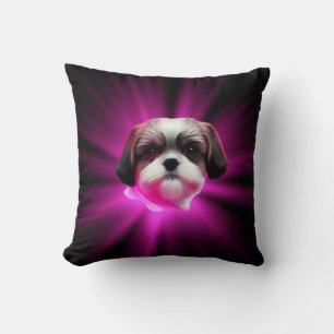 Cojín Decorativo Purple Shih Tzu