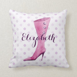 Cojín Decorativo Purple stiletto heel boot personalizado